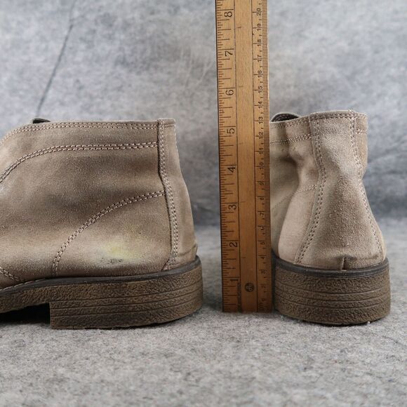 Calibrate Shoes Mens 9 Chukka Boots Leather Classic Lace Up Mid Lifestyle Brown main image 11